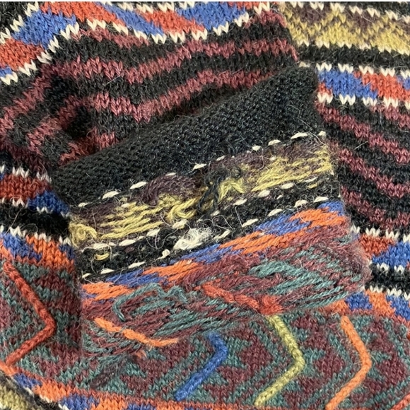 Peruvian Connection alpaca crewneck knitted pullover sz L. - Picture 4 of 5